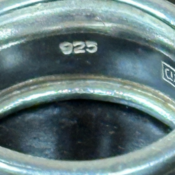 Sterling silver and gold spinner ring. New in box from Sundance. - Picture 5 of 5